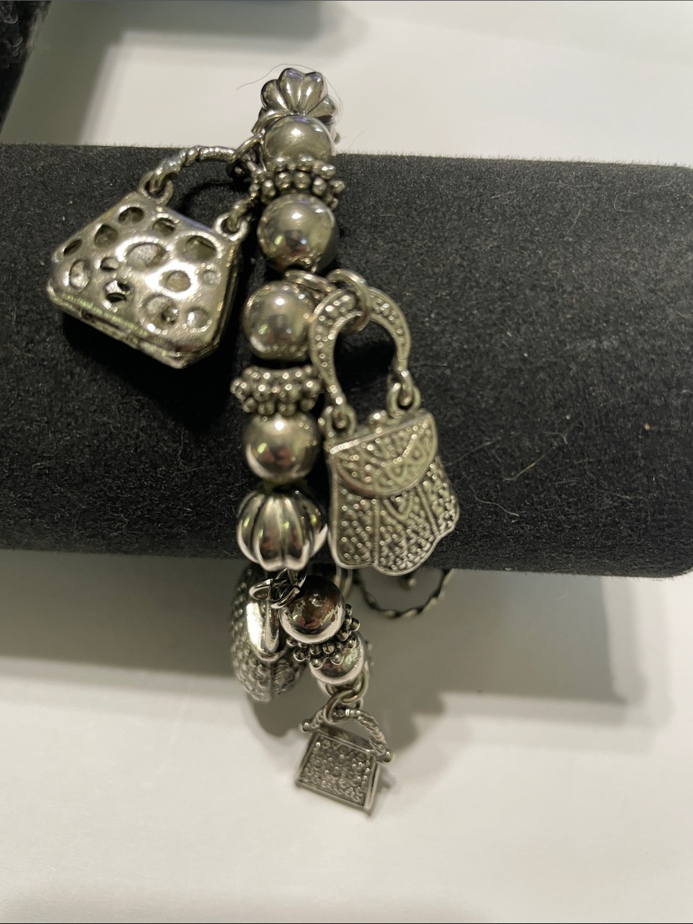 Charm-Bracelet with Handbag Charms